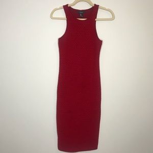 FOREVER 21 Red midi sleeveless dress Small
